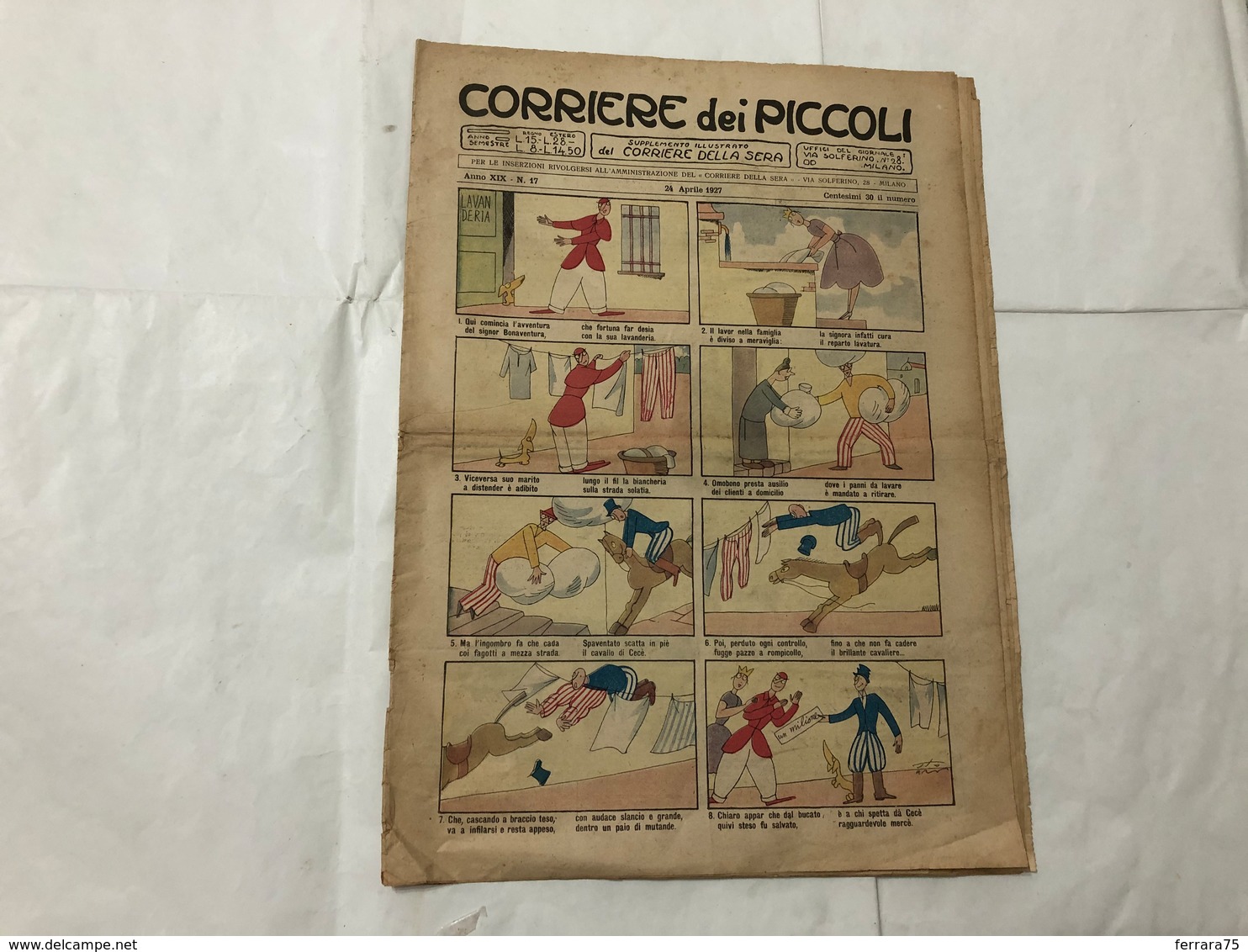 CORRIERE DEI PICCOLI N.17 1927. - Corriere Dei Piccoli