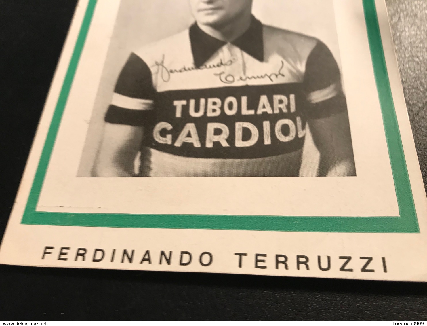 Ferdinando Terruzzi Italy Tubolari Gardiol Milano    Radfahrer Radrennen Radsport  Cycling Velo Wielrennen - Cyclisme