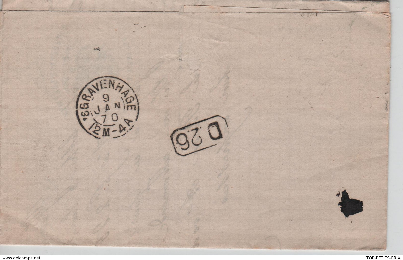 REF550/ TP 18 S/LAC C.Gand 8 / JANV 70 LOS 141 PD Encadré > La Haye C.d'arrivée (Botterie Royale Vandenbos-Poelman) - Postmarks - Points