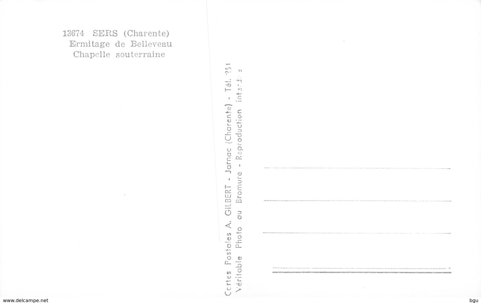 Sers (16) - Ermitage De Belleveau - Chapelle Souterraine - Autres & Non Classés