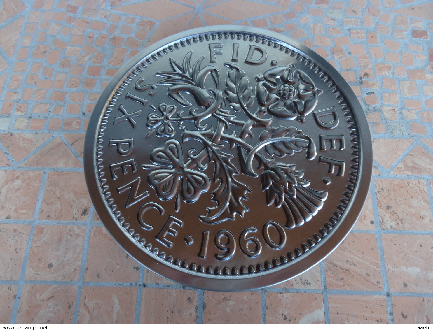 Grande-Bretagne - Six Pence 1960 - Boite Métallique - Zonder Classificatie