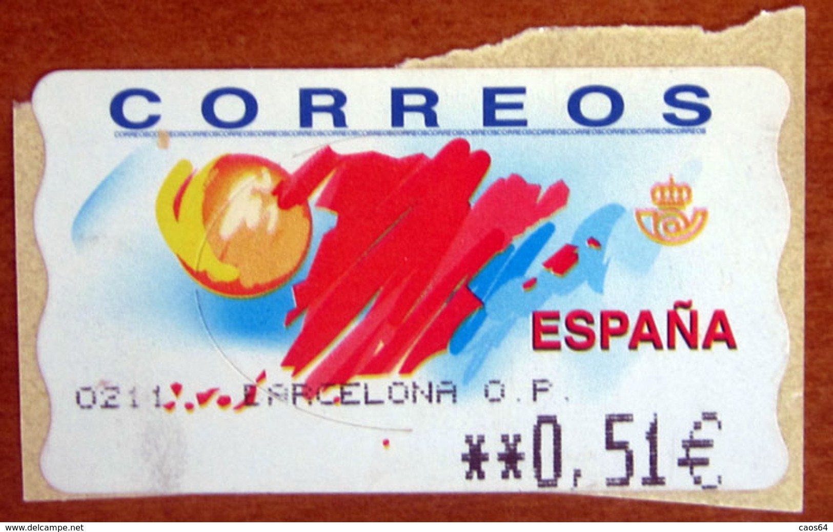 SPAGNA Etichetta ATM 0,51 Barcellona O.p. - Nuovo - Servicios