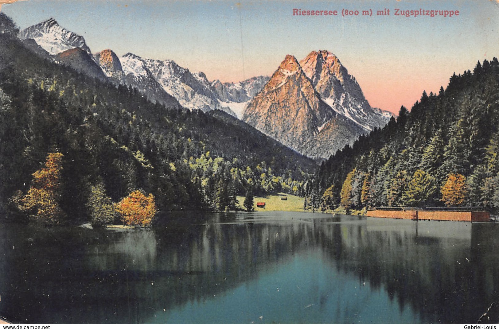 Riessersee Mit Zugspitzgruppe - Zugspitze