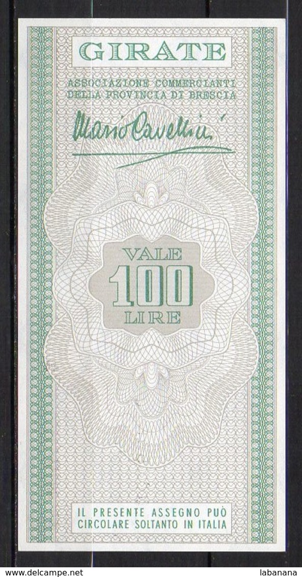 518-Brescia Banca San Paolo Billets De 100 Et 150 Lire 1976 Neufs - [ 4] Emissions Provisionelles