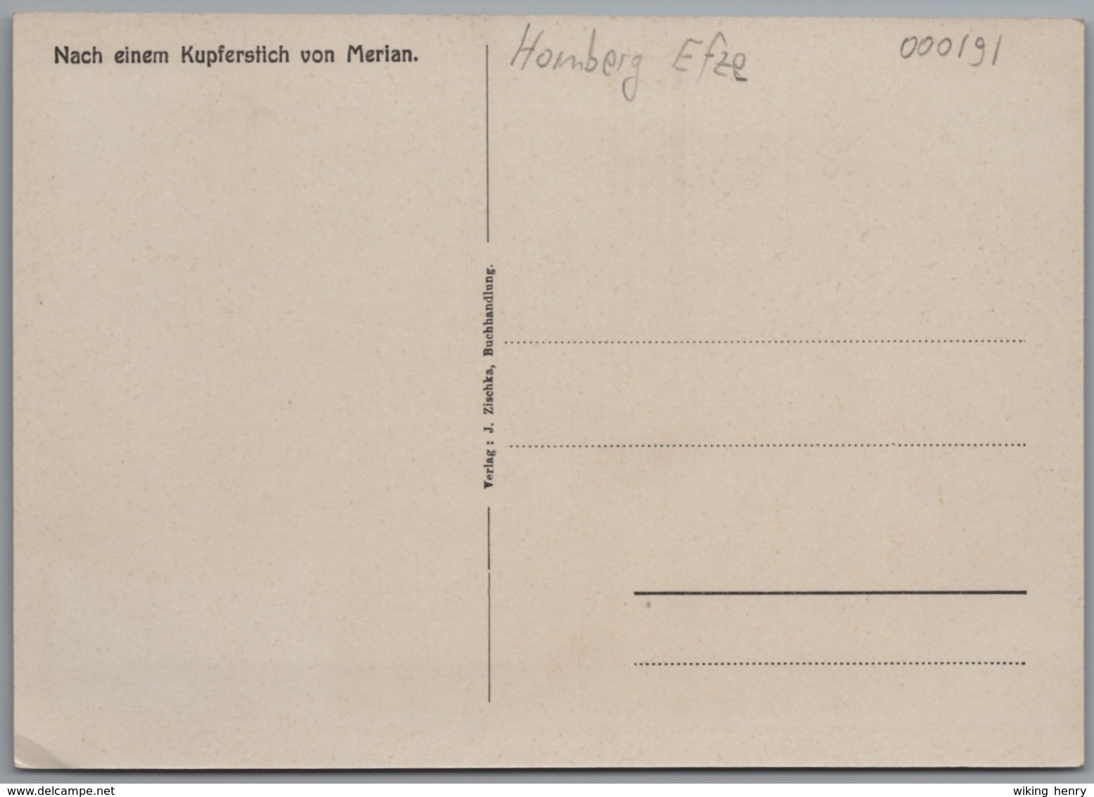 Homberg Efze - S/w Belagerung Des Schloßes Homburg Nach Einem Stich Von Merian - Homberg