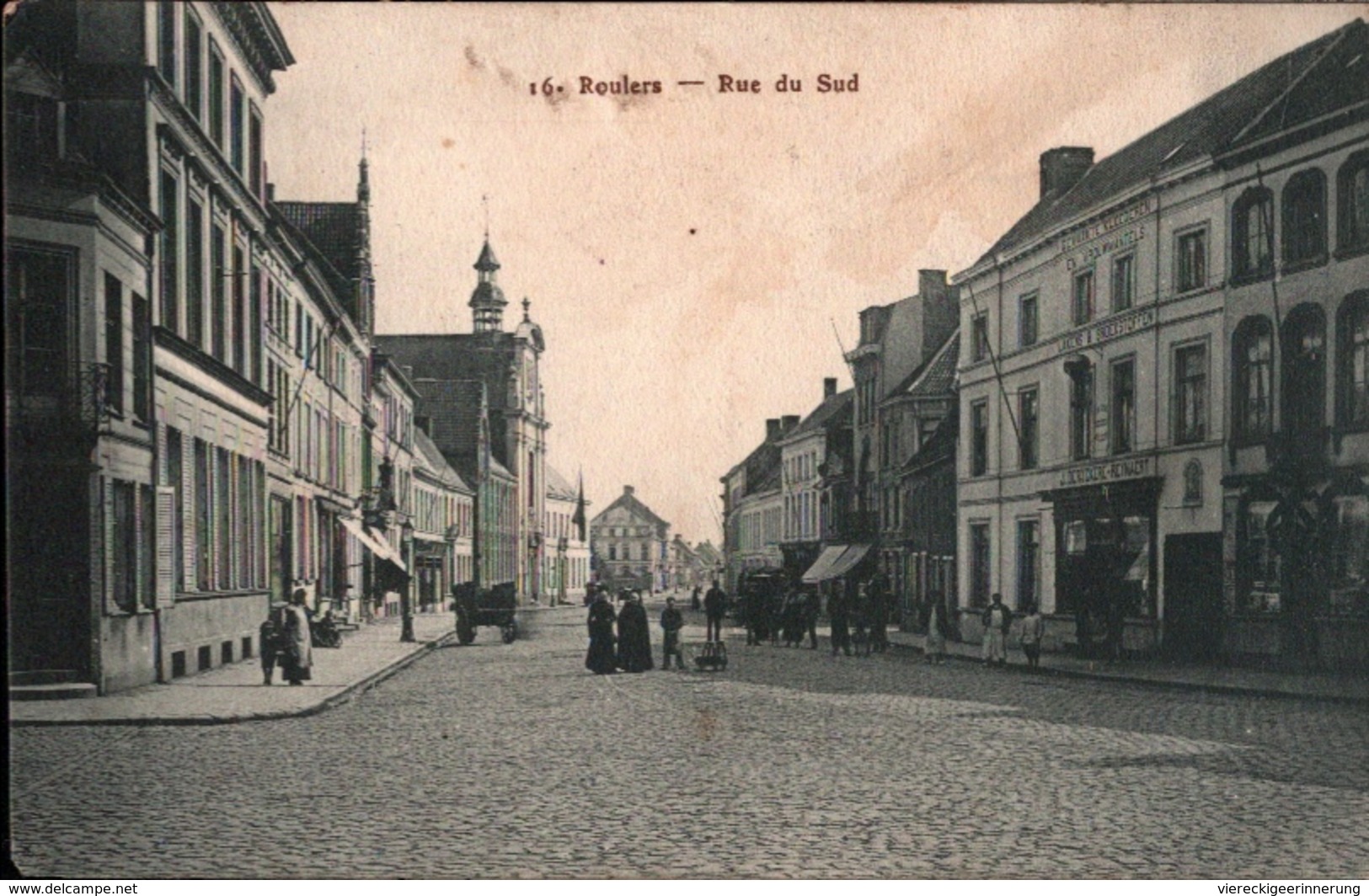 ! Cpa, Alte Ansichtskarte Roulers. Roeselare, Rue Du Sud, 1917, Feldpost - Röselare