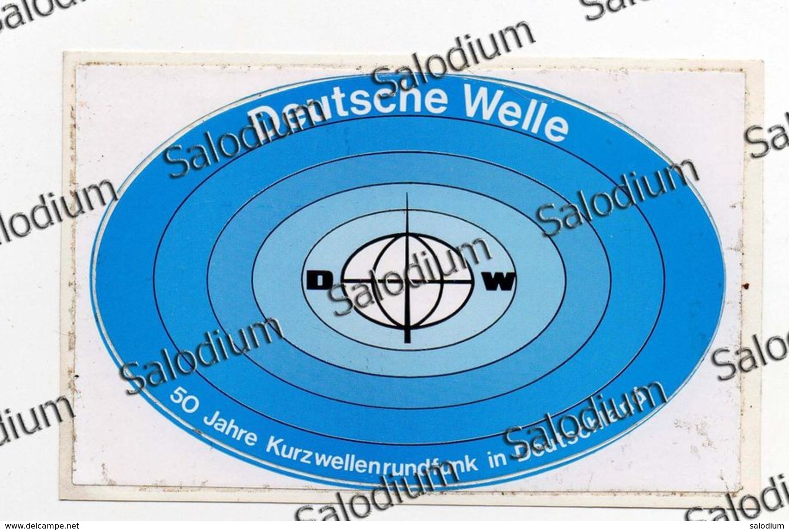 Deutsche Welle - KOLN Colonia - Radio Redio - ThIS IS A STICKER - This Is Not A Card - Radio