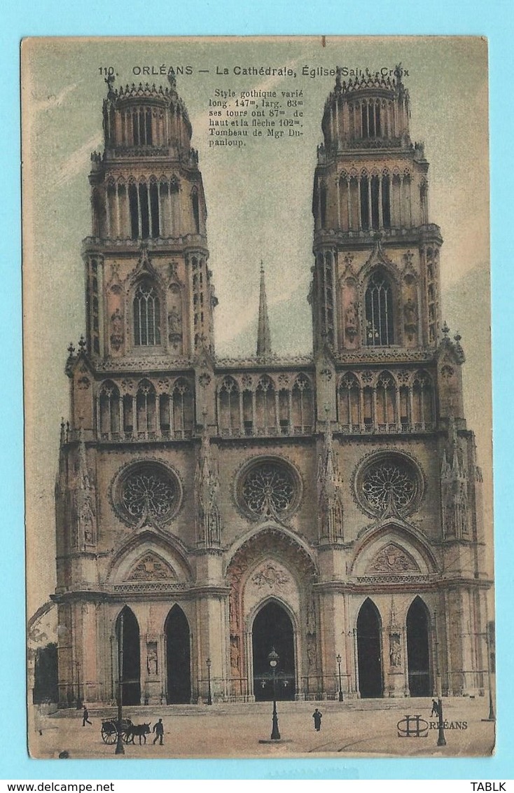 1249 - FRANKRIJK - FRANCE - ORLEANS - LA CATHEDRALE 1916 - Orleans