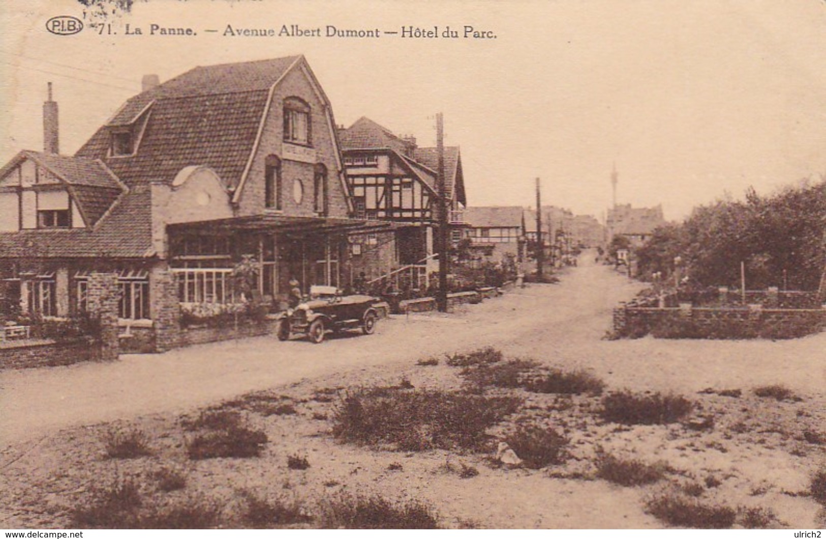 AK La Panne - Avenue Albert Dumont - Hôtel Du Parc - Ca. 1915 (48077) - De Panne