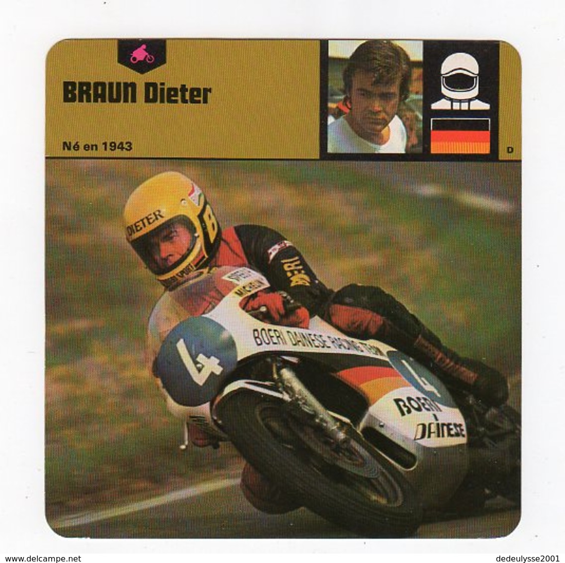 Mar20    8604596    Fiche Moto   Braun Dieter - Werbung