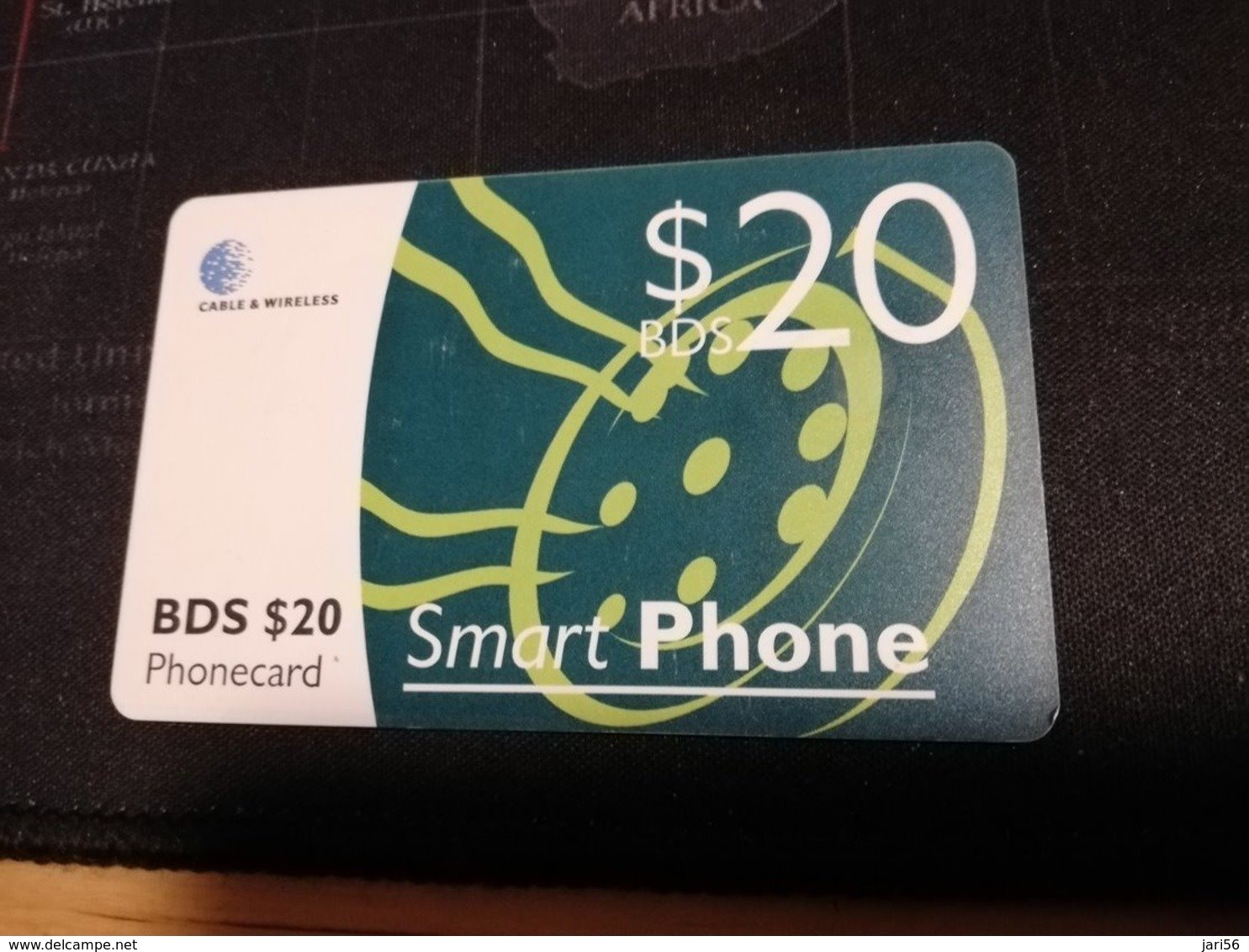 BARBADOS   $20- SMART PHONE  CHIPCARD  Fine Used Card  ** 397 ** - Barbados (Barbuda)