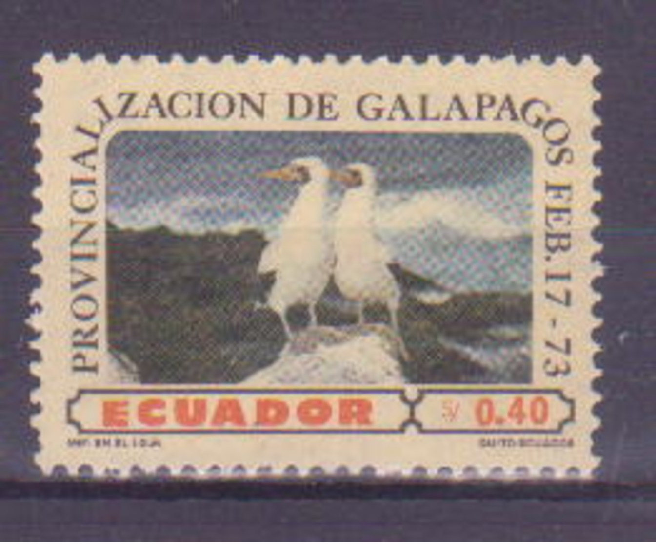 74-006 / ECUADOR - 1973  BIRDS  Unused ** - Nicaragua