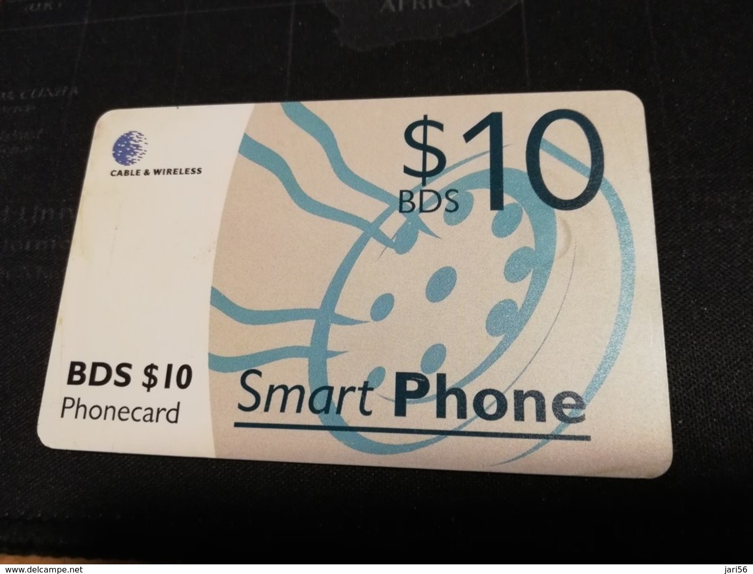 BARBADOS   $10- SMART PHONE  CHIPCARD  Fine Used Card  ** 398 ** - Barbados (Barbuda)