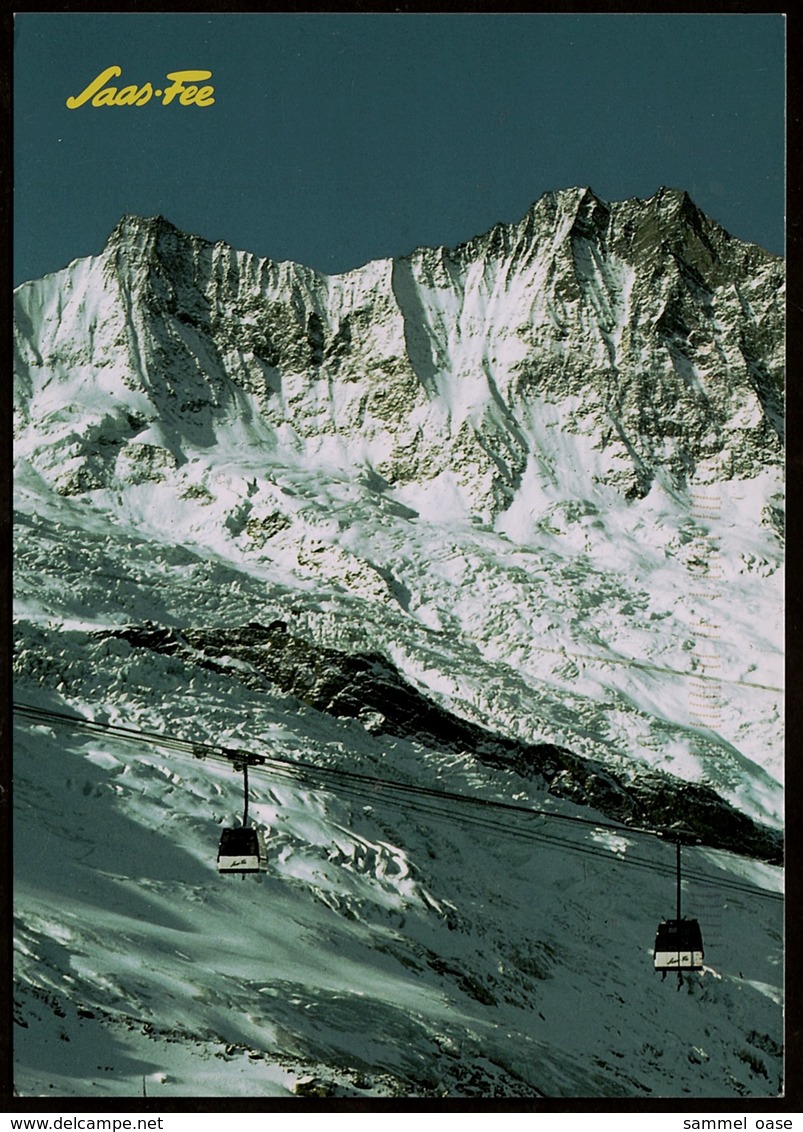 Saas-Fee  -  Seilbahn  -  Alpin-Express  -  Täschhorn  -  Ansichtskarte Ca. 2009  (12561) - Täsch