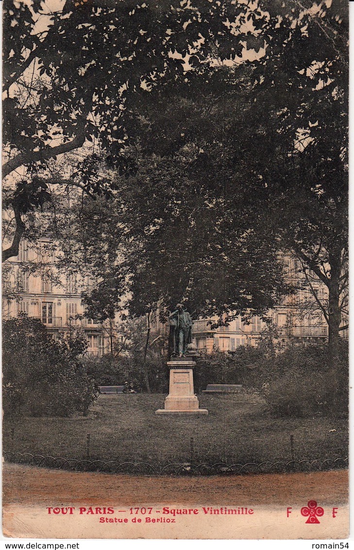 TOUT PARIS-SQUARE VINTIMILLE-STATUE DE BERLIOZ - Arrondissement: 09