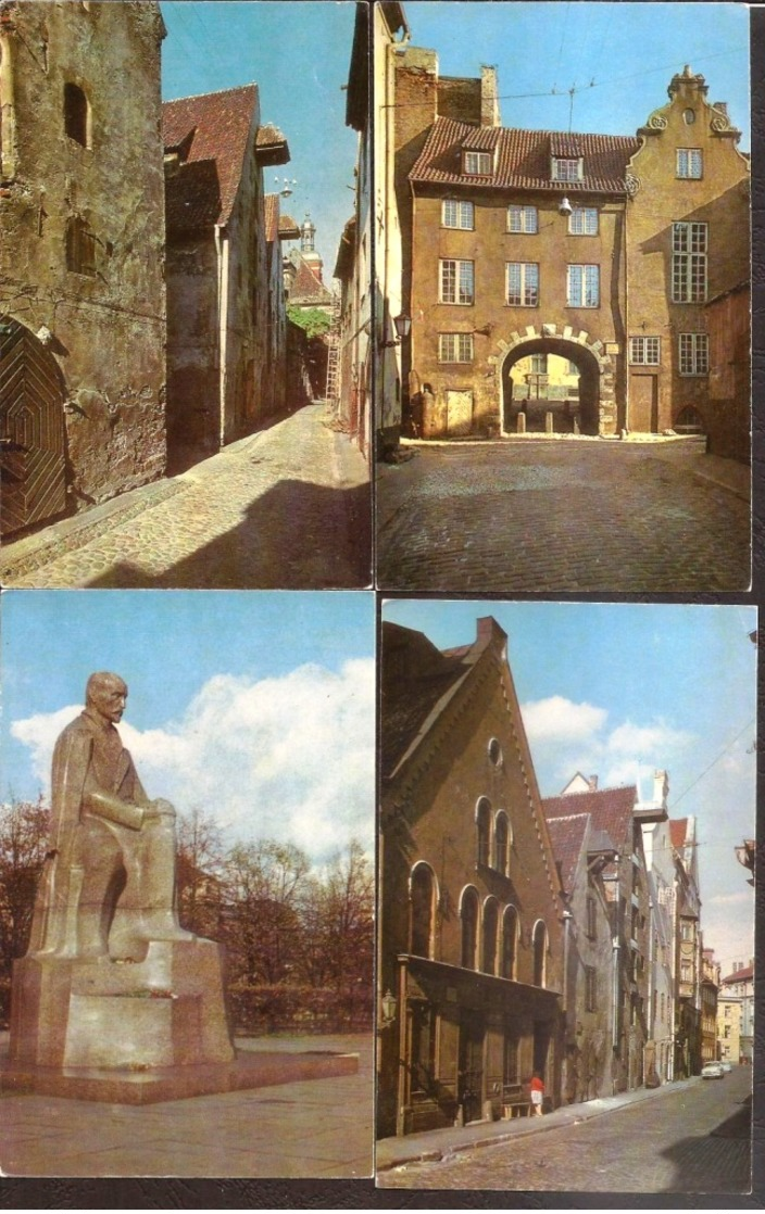 Lettonie URSS Riga Ensemble De 16 Cartes Postales 1973 - Lettonie