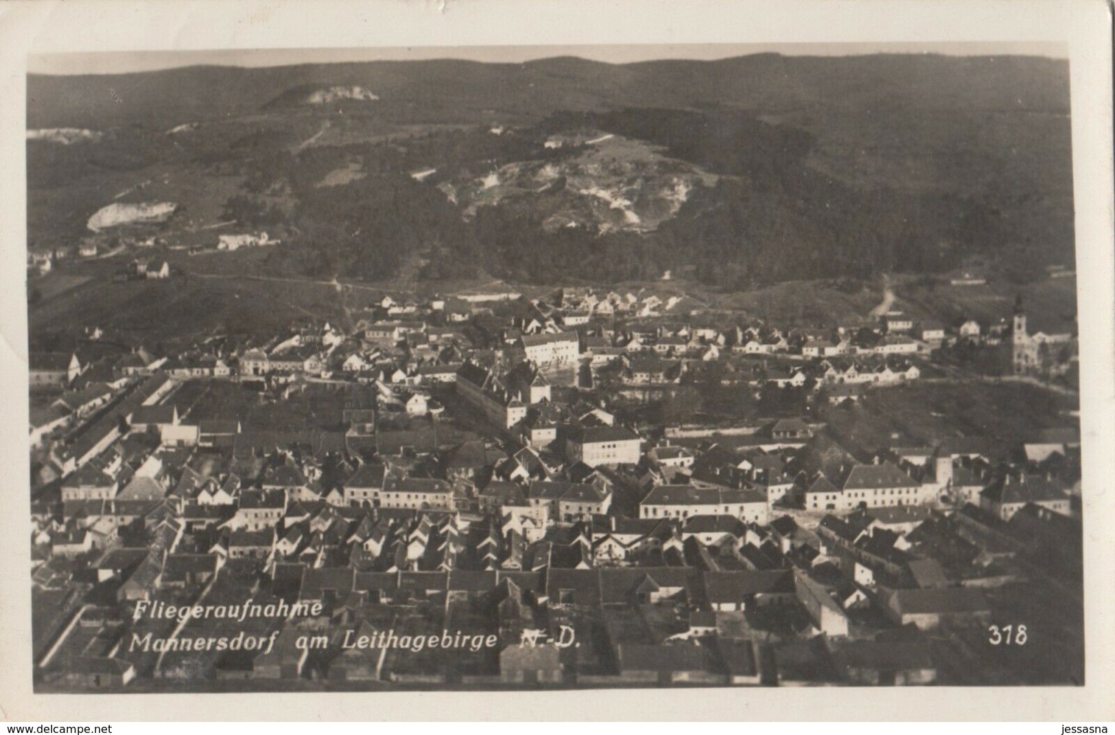 AK - MANNERSDORF Am Leithagebirge - Fliegeraufnahme 1941 - Bruck An Der Leitha