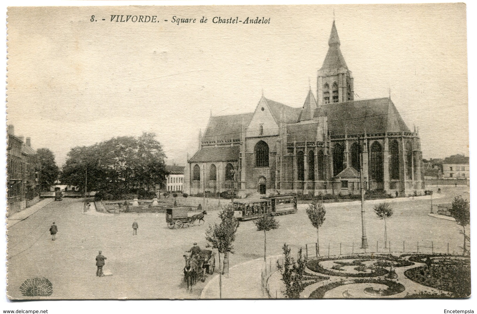 CPA - Carte Postale - Belgique - Vilvorde - Square De Chastel Andelot - 1923 ( SVM11830) - Vilvoorde