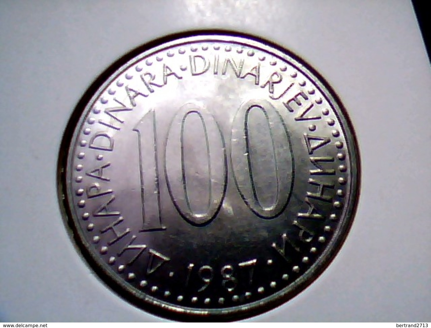 Yugoslavia KM 114    100 Dinara 1987 - Yougoslavie