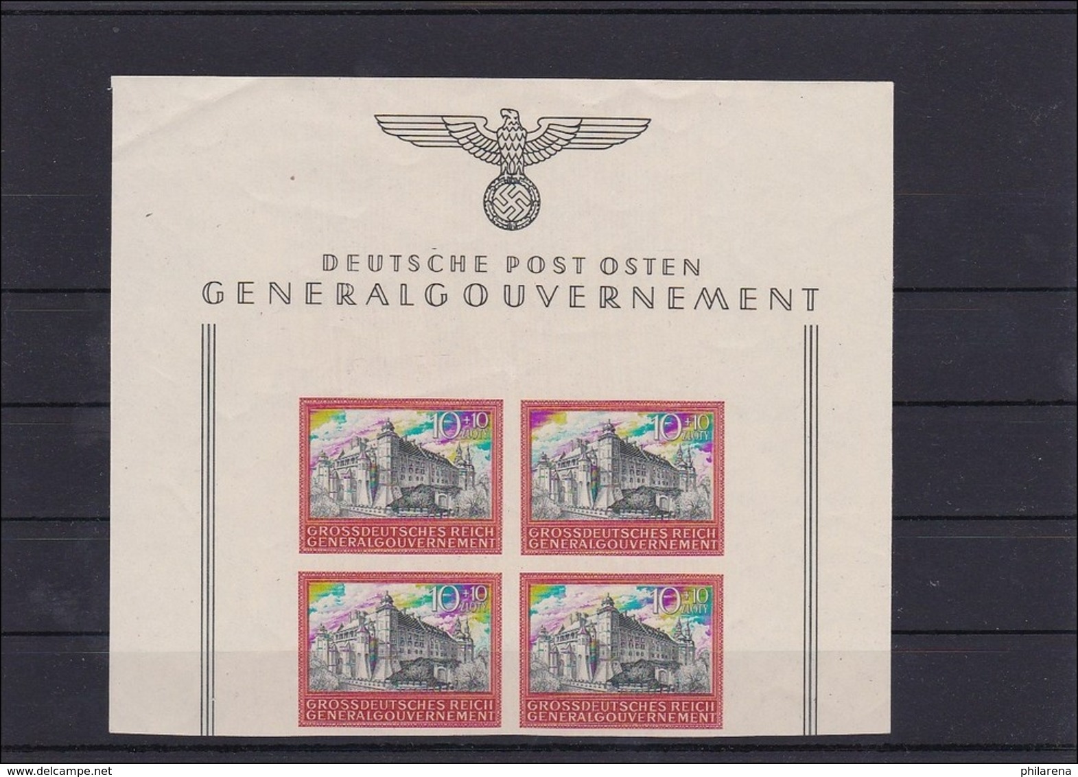 Generalgouvernement (GG) 5 Jahre GG, MiNr. 125U, **, Leichte Knitter Gummiseite - Occupazione 1938 – 45