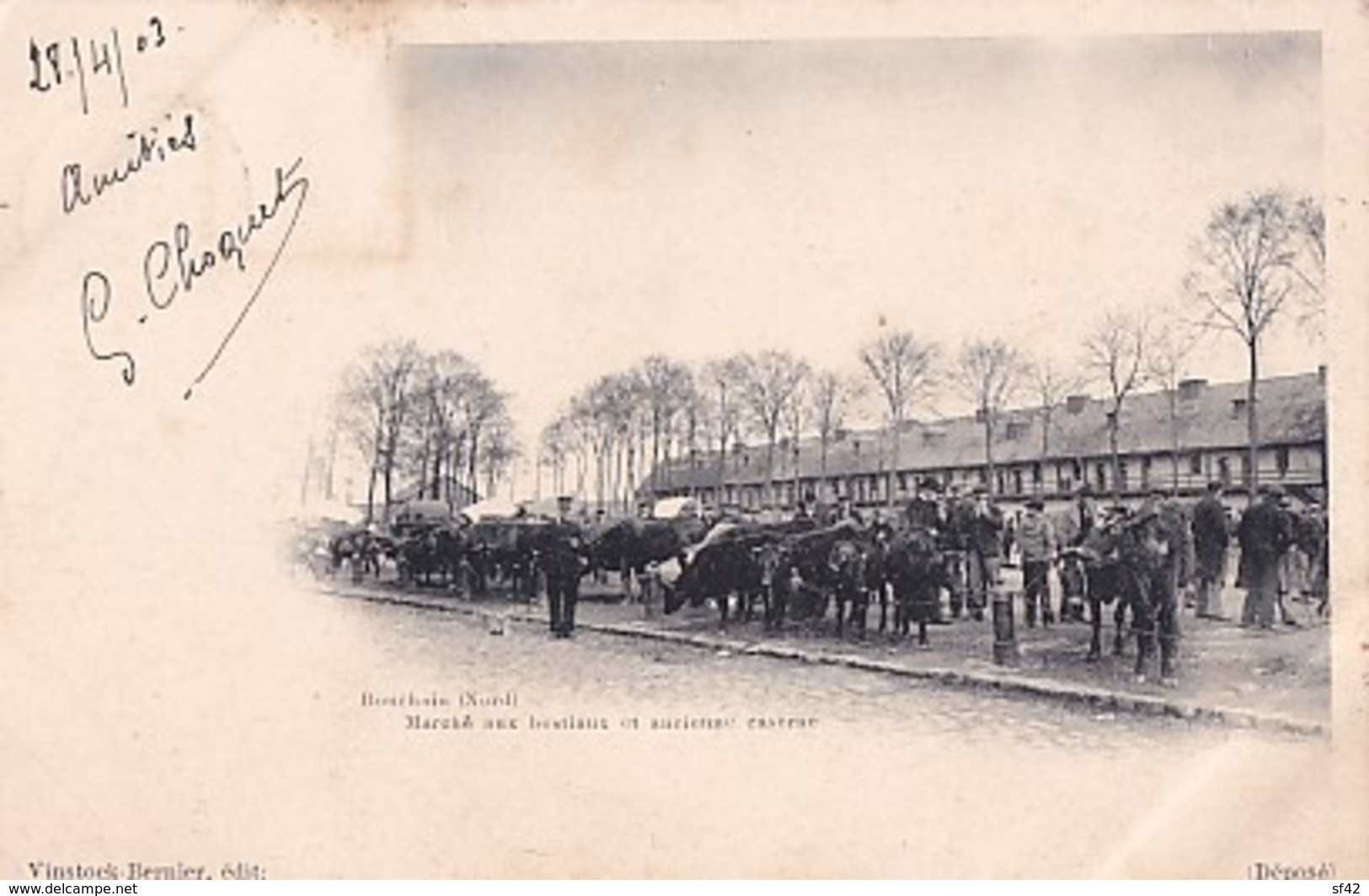 BOUCHAIN          MARCHE AUX BESTIAUX ET ANCIENNE CASERNE             PRECURSEUR - Bouchain