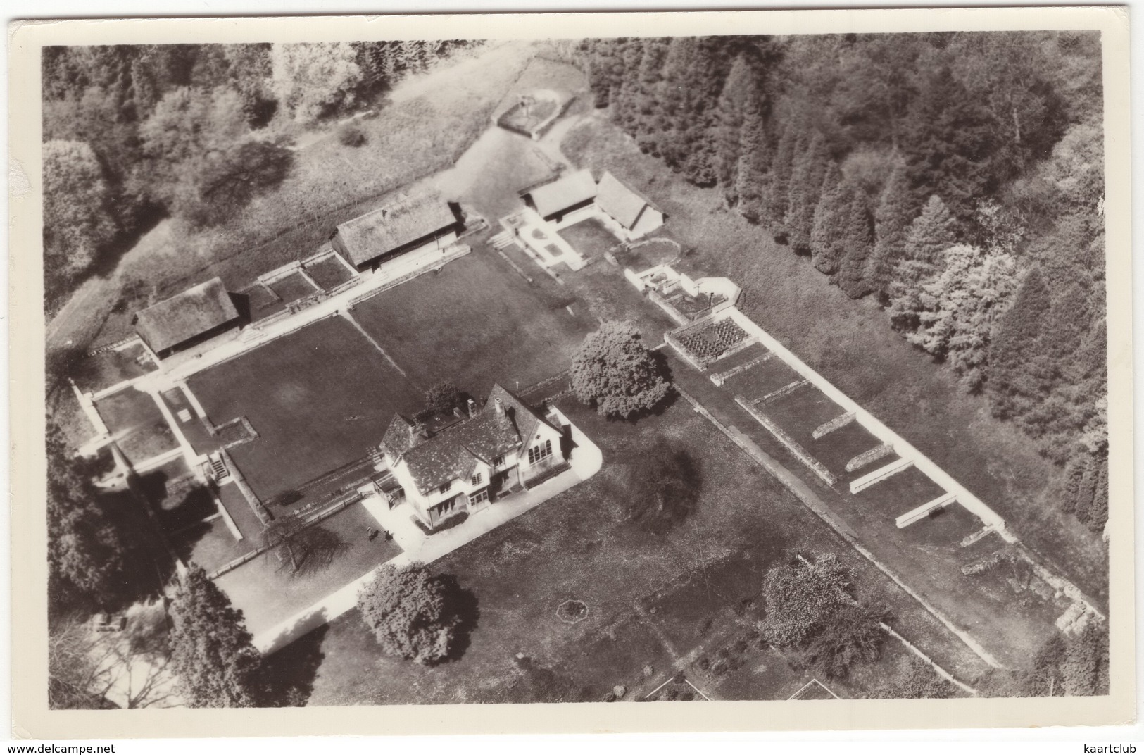 Chedworth Roman Villa. Aerial View  - (Gloucestershire, England) - Gloucester