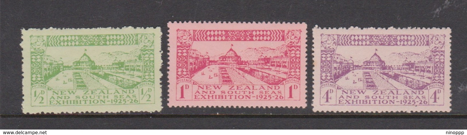 New Zealand SG 463-65 1925 Dunedin Exhibition, Mint Hinged - Unused Stamps