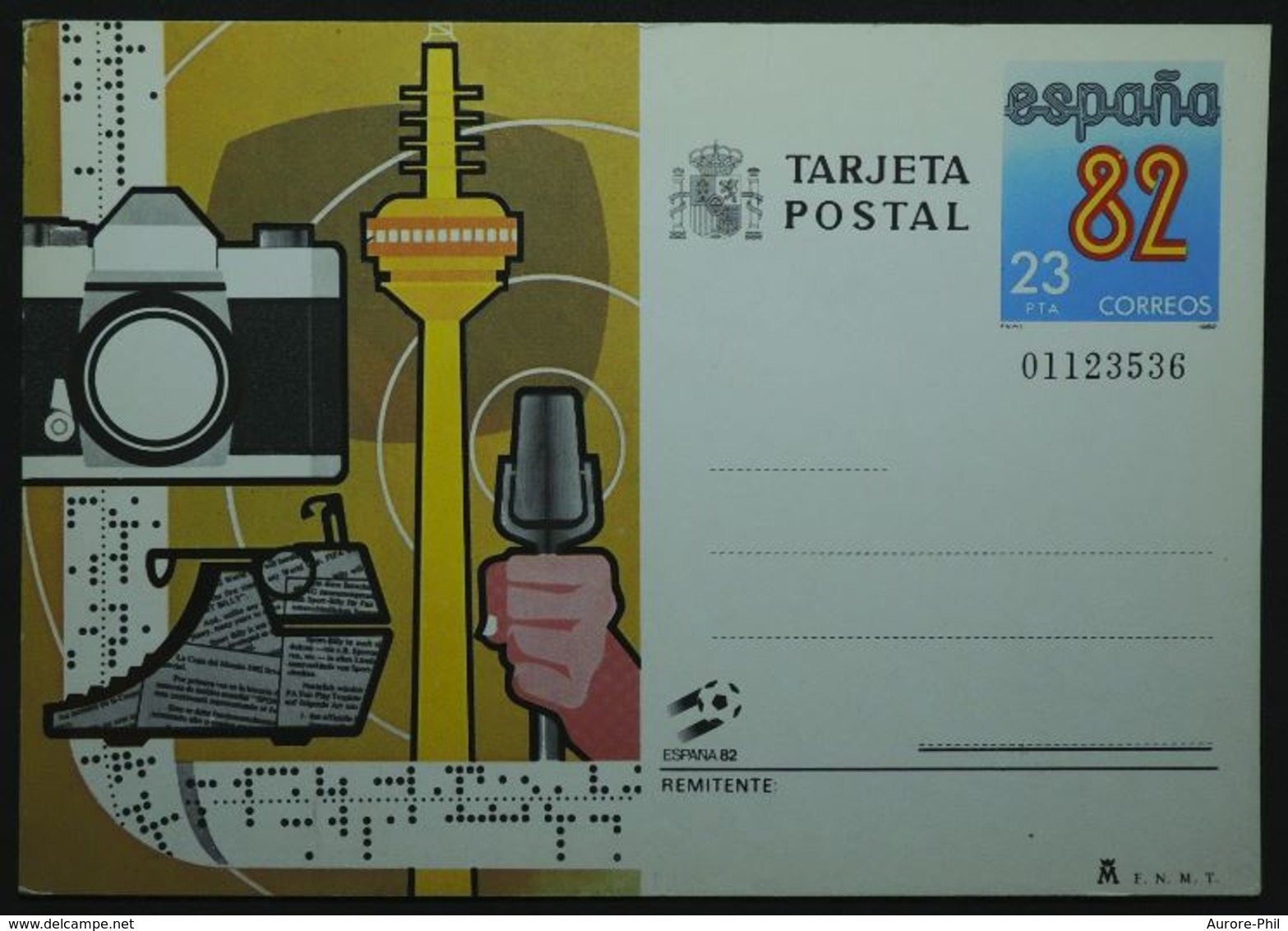 Entiers Postaux – Micro, Radio, Machine à écrire, Telex, Télécommunication, Télécom, Photographie, Photos Espagne 1982 - Telecom