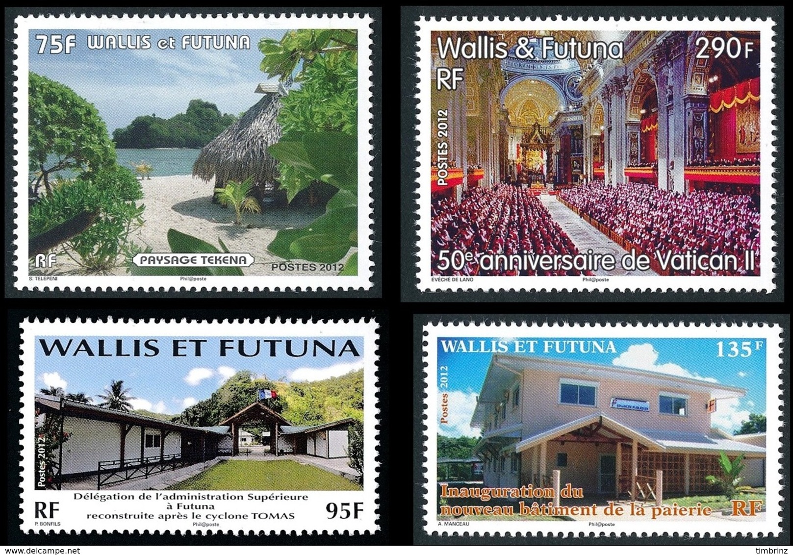 WALLIS ET FUTUNA Année Complète 2012 - Yv. 760 à 780 ** MNH   - 21 Timbres  ..Réf.W&F22628 - Annate Complete