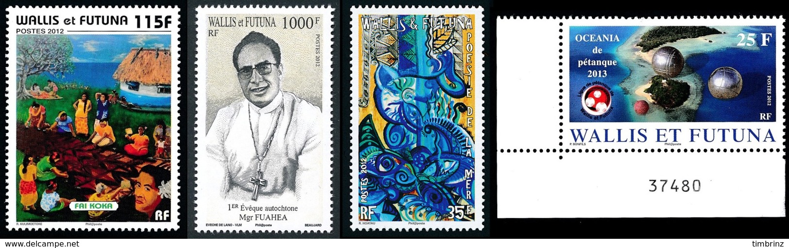 WALLIS ET FUTUNA Année Complète 2012 - Yv. 760 à 780 ** MNH   - 21 Timbres  ..Réf.W&F22628 - Volledig Jaar