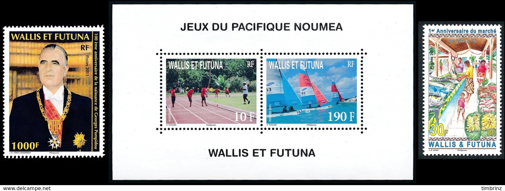 WALLIS ET FUTUNA Année Complète 2011 + BF26 - Yv. 745 à 759 + … ** MNH   - 17 Timbres  ..Réf.W&F22629 - Full Years