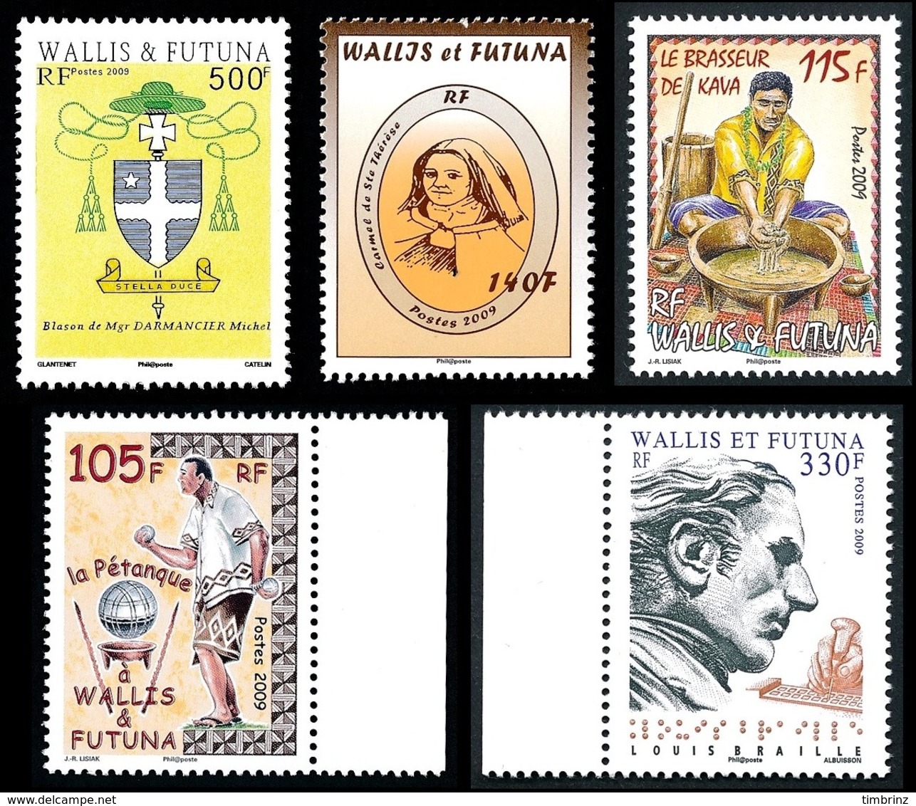 WALLIS ET FUTUNA Année Complète 2009 - Yv. 712 à 727 ** MNH   - 16 Timbres  ..Réf.W&F22631 - Komplette Jahrgänge