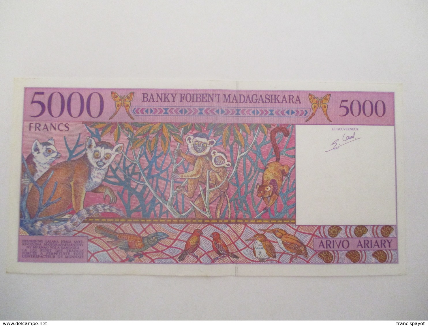 Madagascar: 5000 Francs 1995 - Madagascar