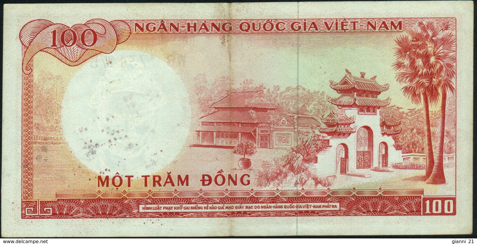 VIETNAM SOUTH - 100 Dong Nd.(1966) Fine+ P.19 B - Vietnam