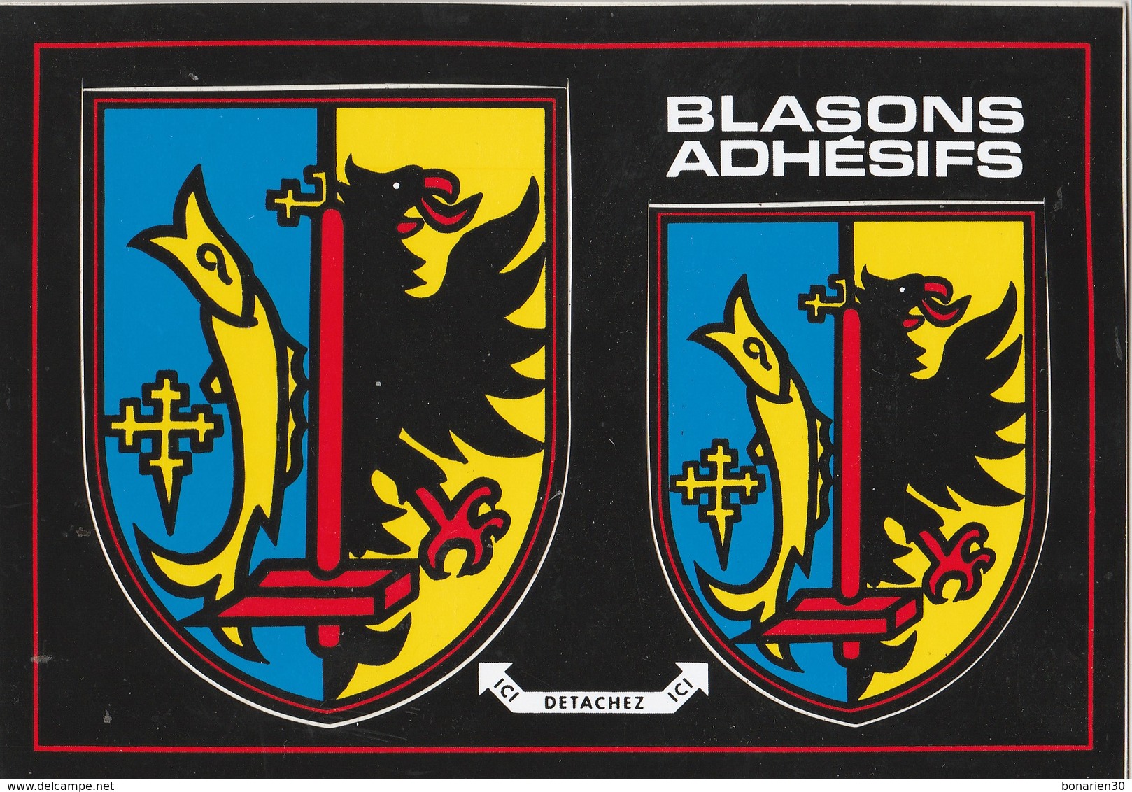 CPSM 57 AUDUN LE TICHE BLASON ADHESIF - Other & Unclassified