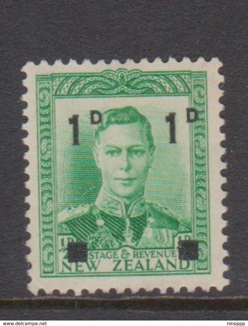 New Zealand SG 628 King George VI,Surcharged 1d On Half Penny Green, Mint Never Hinged - Neufs