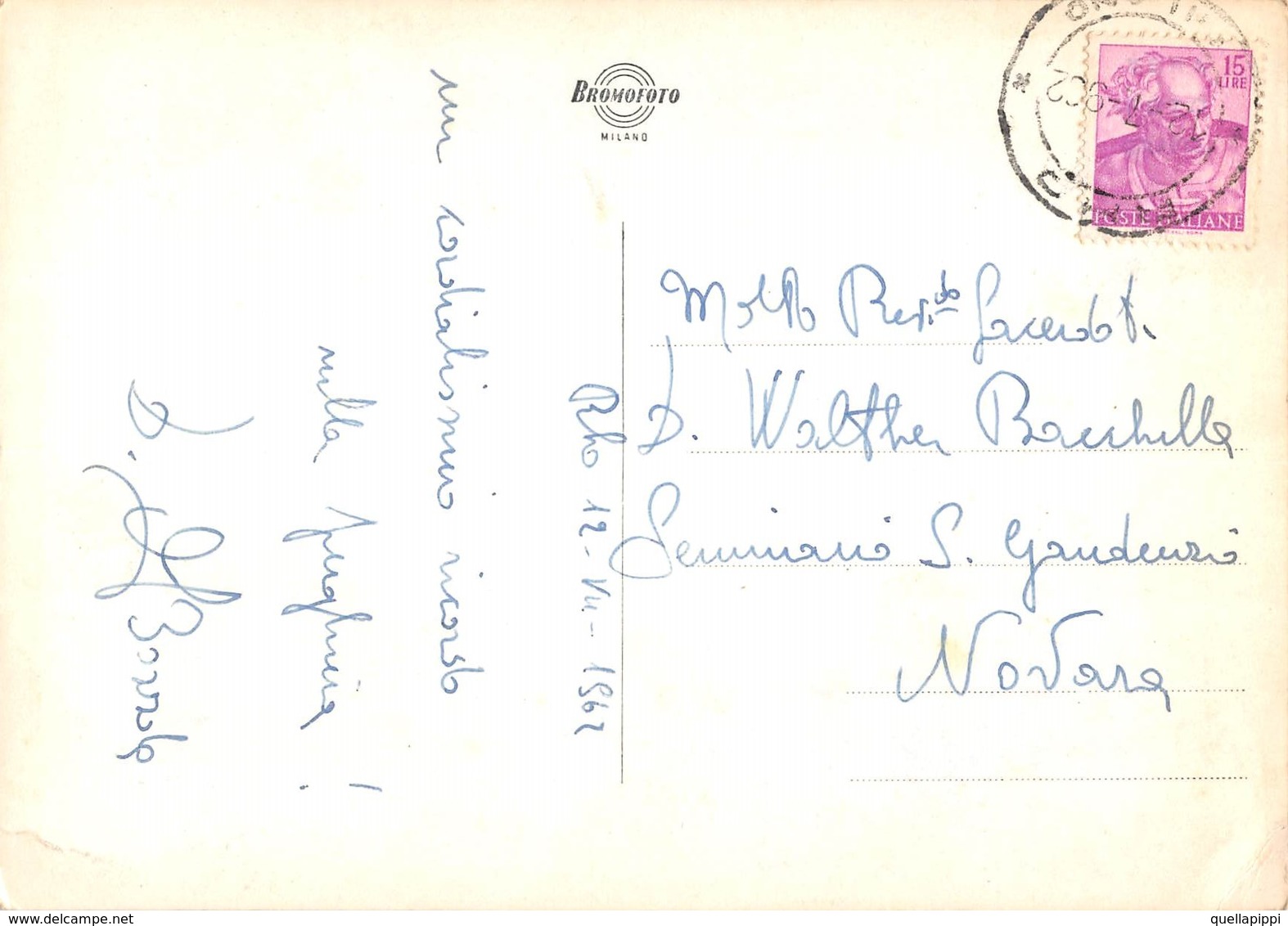 09949 "RHO - L'IMMACOLATA DEL SANTUARIO" EFFIGE. CART  SPED 1962 - Rho