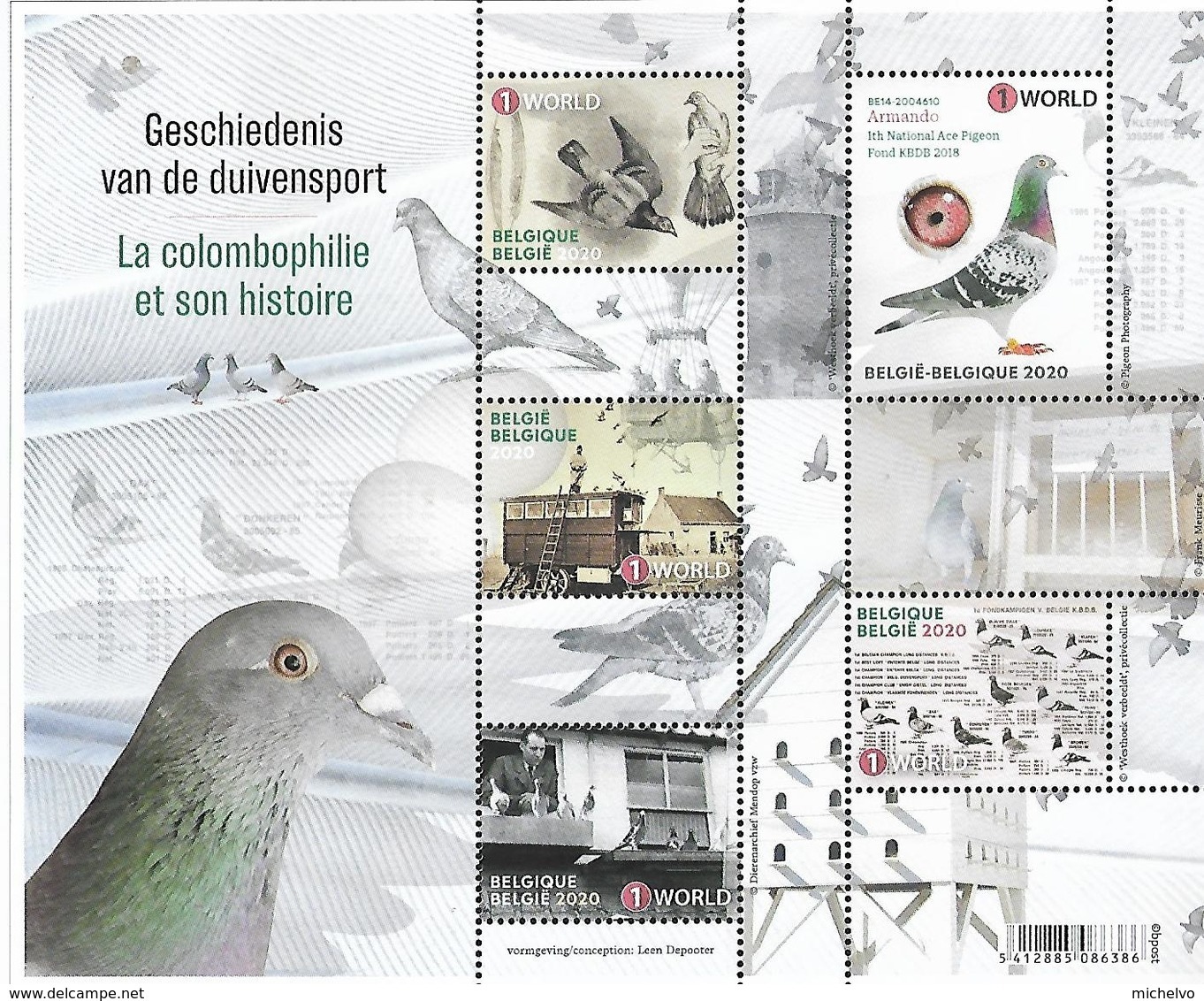 Belg. 2020 - La Colombophilie (Pigeon) ** - Neufs