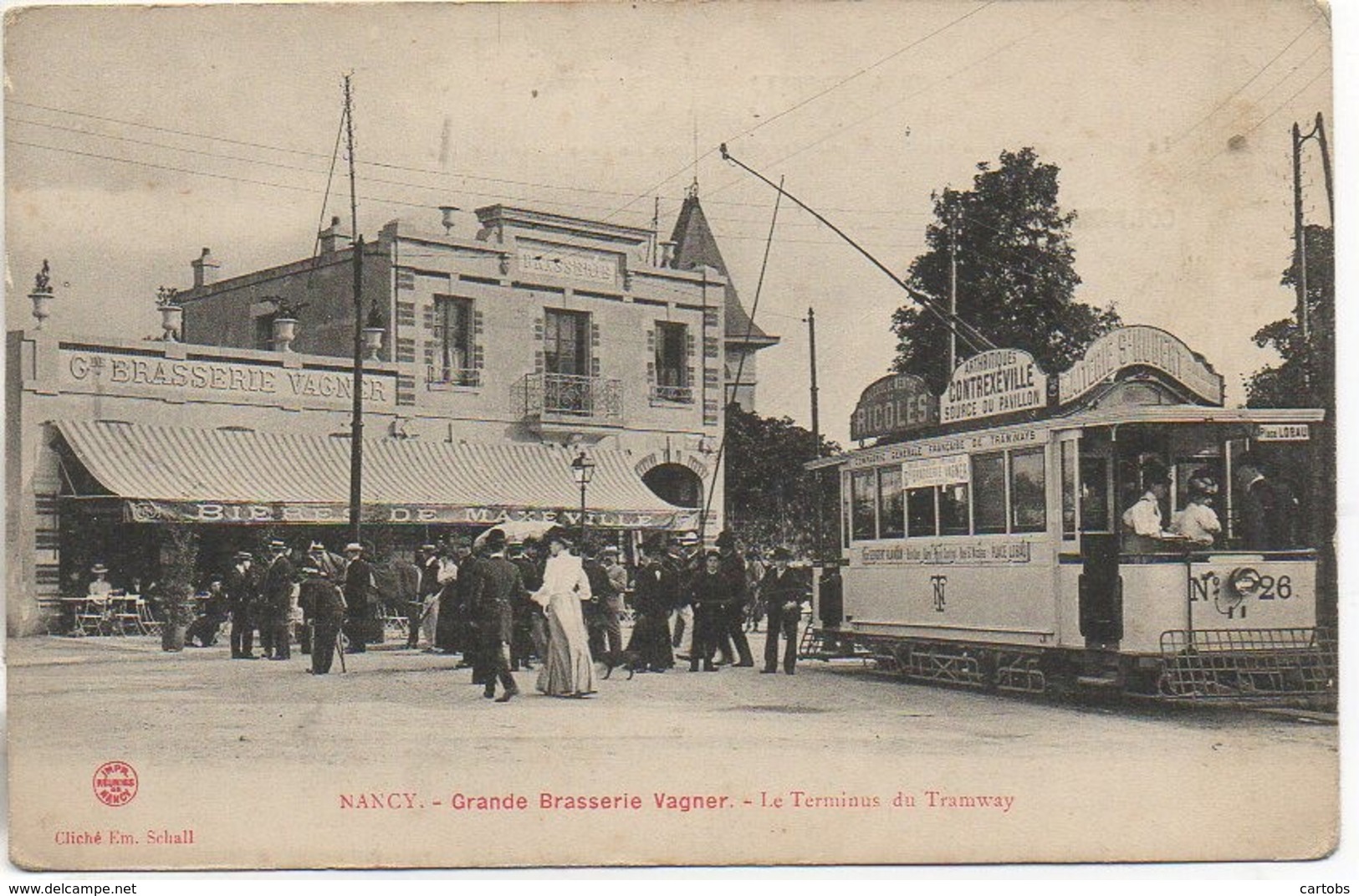 54 NANCY - Grande Brasserie Vagner  - Le Terminus Du Tramway - Nancy