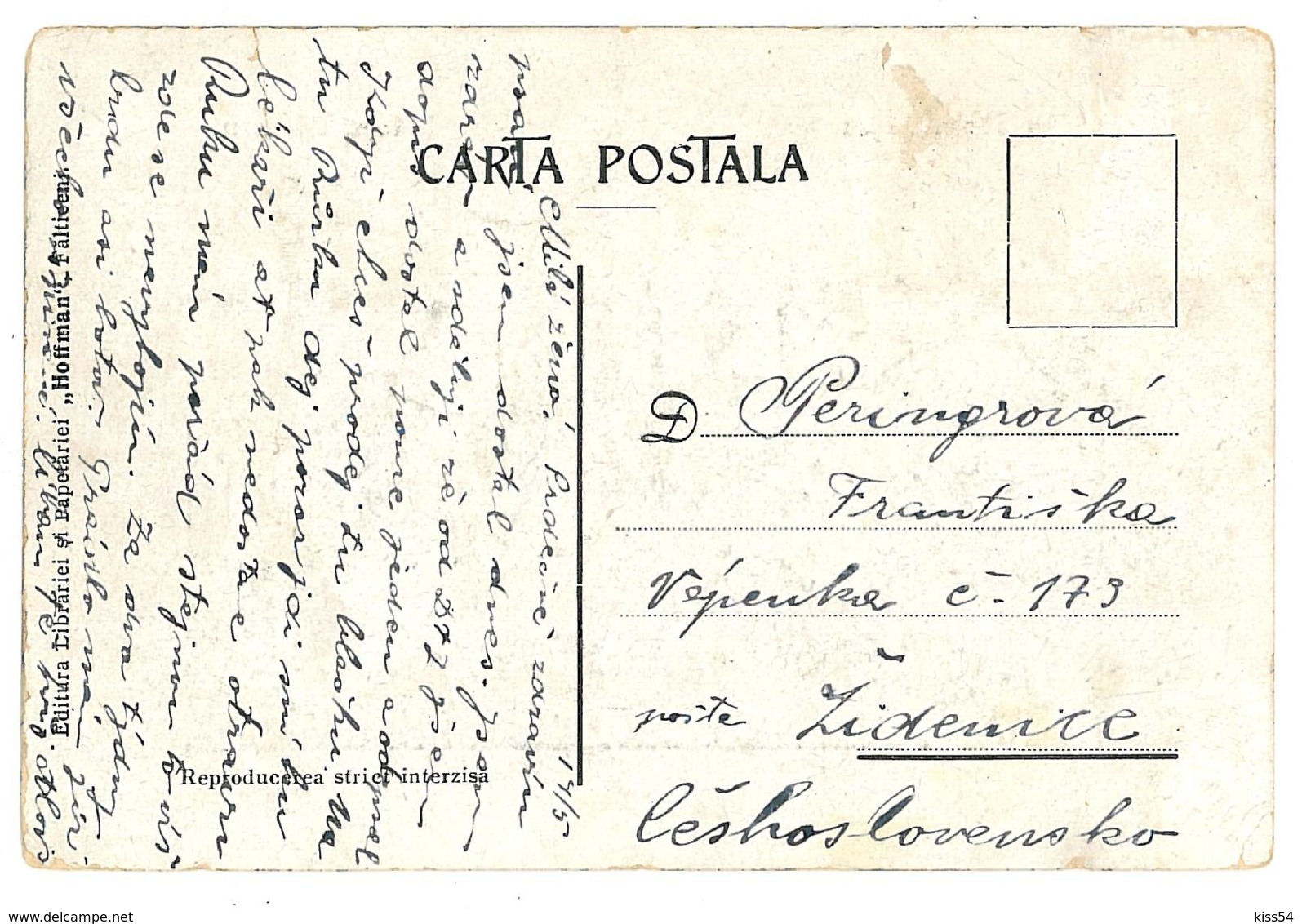 RO 63 - 9599 RASCA, Jud Falticeni, Bukowina, Romania - Old Postcard - Used - 1915 - Roumanie