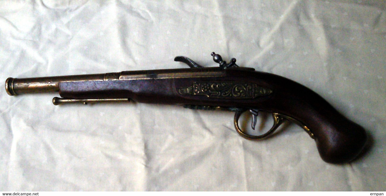 Riproduzione Per Collezionisti Di Pistola Antica A Pietra Focaia - Armi Da Collezione