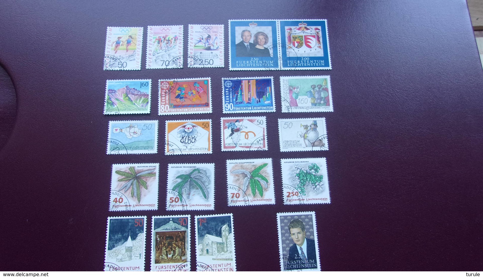 LIECHTENSTEIN (cote 41,30) Année 1992 Complete - Annate Complete