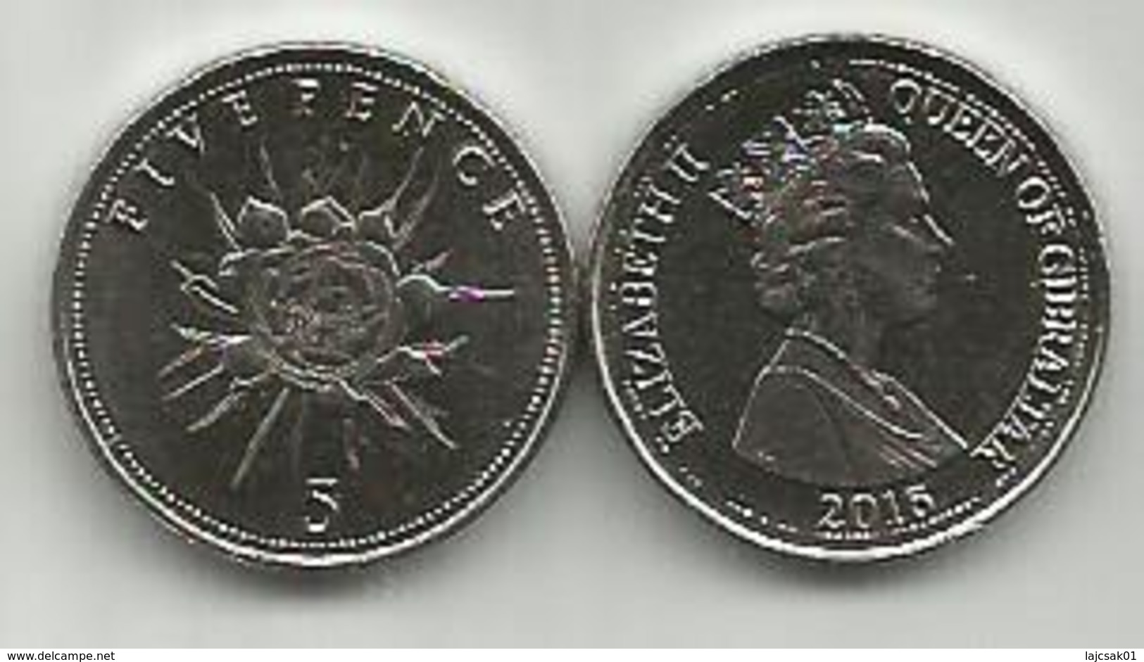 Gibraltar 5 Pence 2016. High Grade - Gibraltar