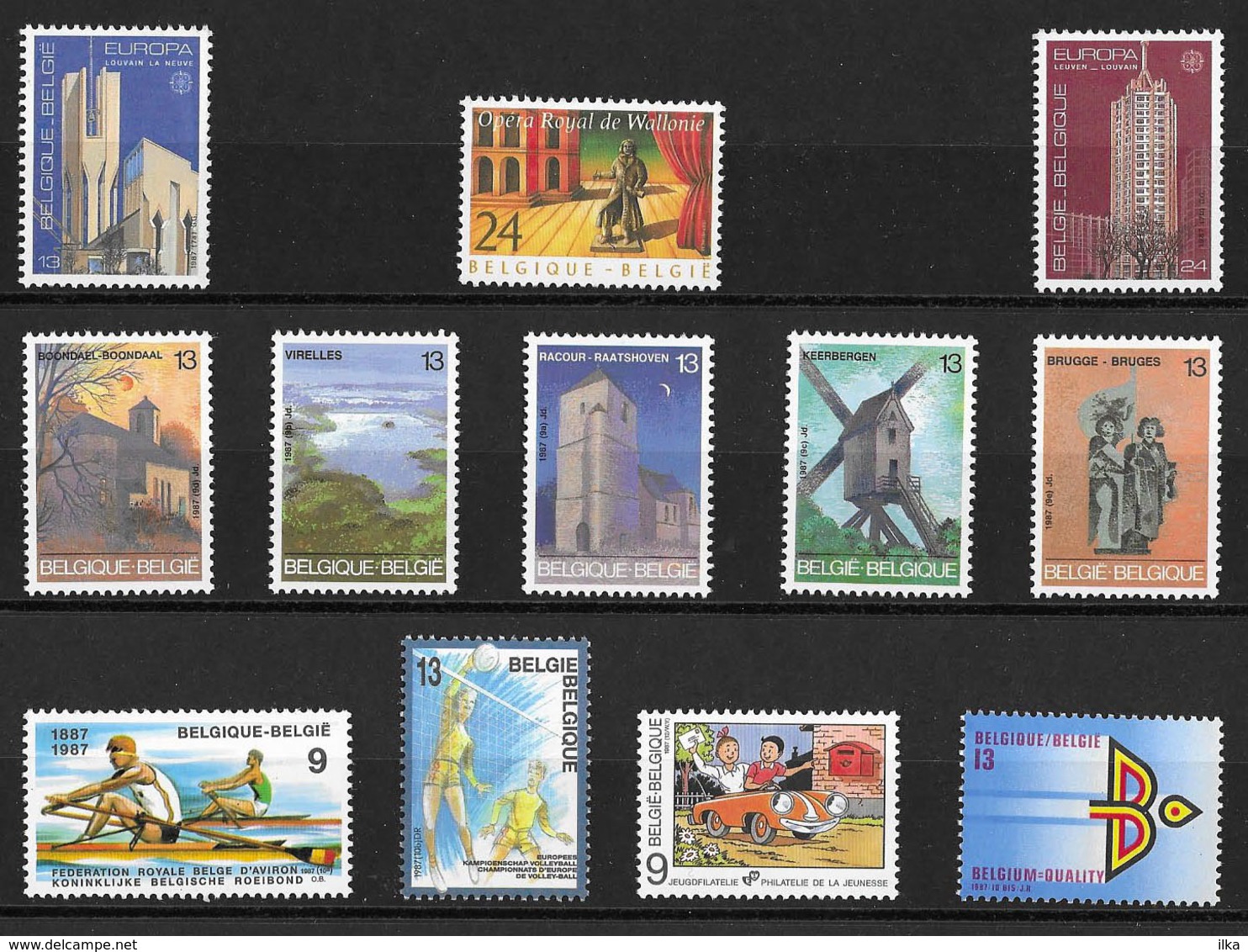 België/Belgique - Postfris - Volledig Jaar 1987xx - Neuf - L'Année Complète 1987xx - New - The Full Year 1987xx. - Ongebruikt