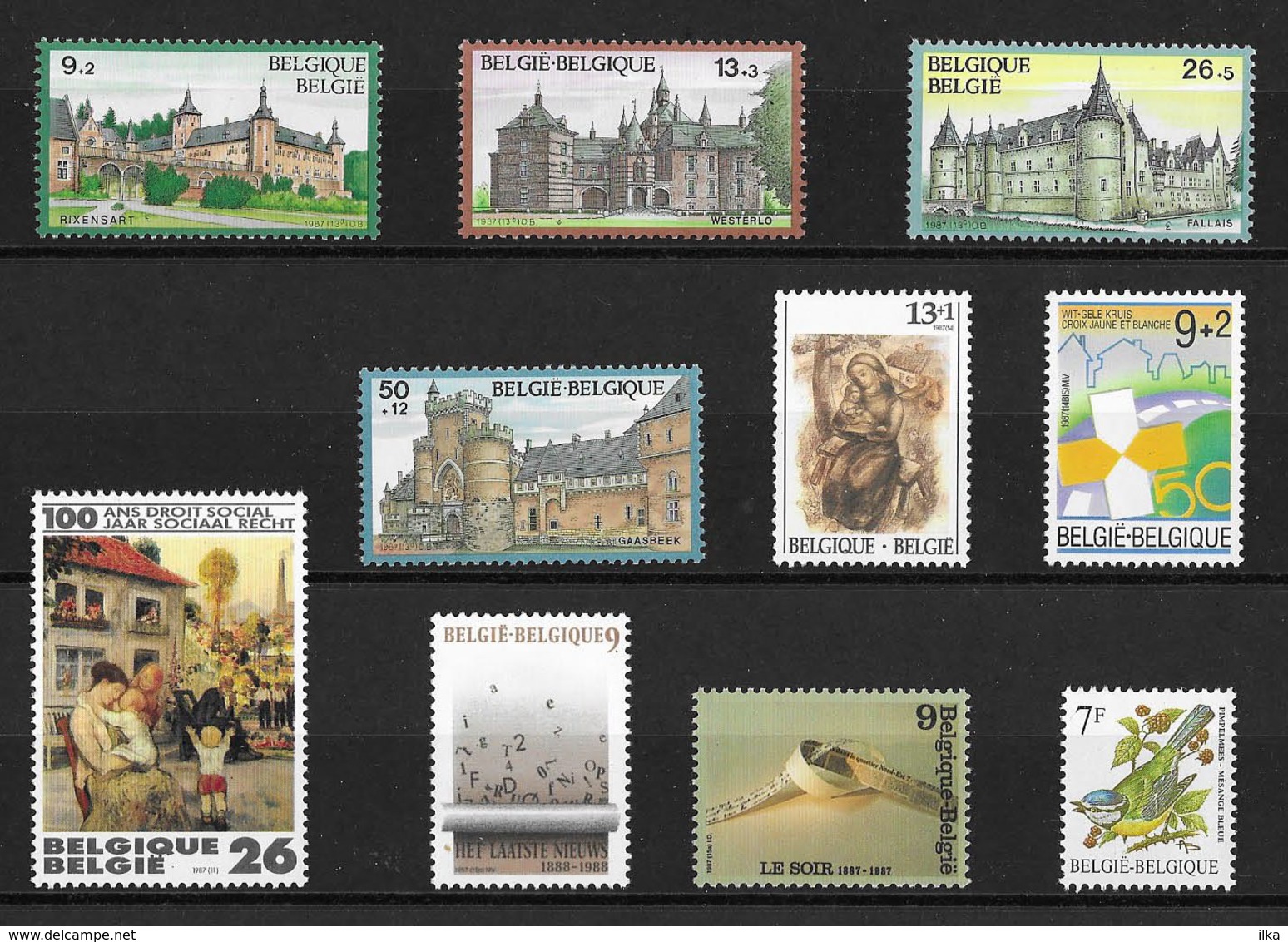 België/Belgique - Postfris - Volledig Jaar 1987xx - Neuf - L'Année Complète 1987xx - New - The Full Year 1987xx. - Nuovi