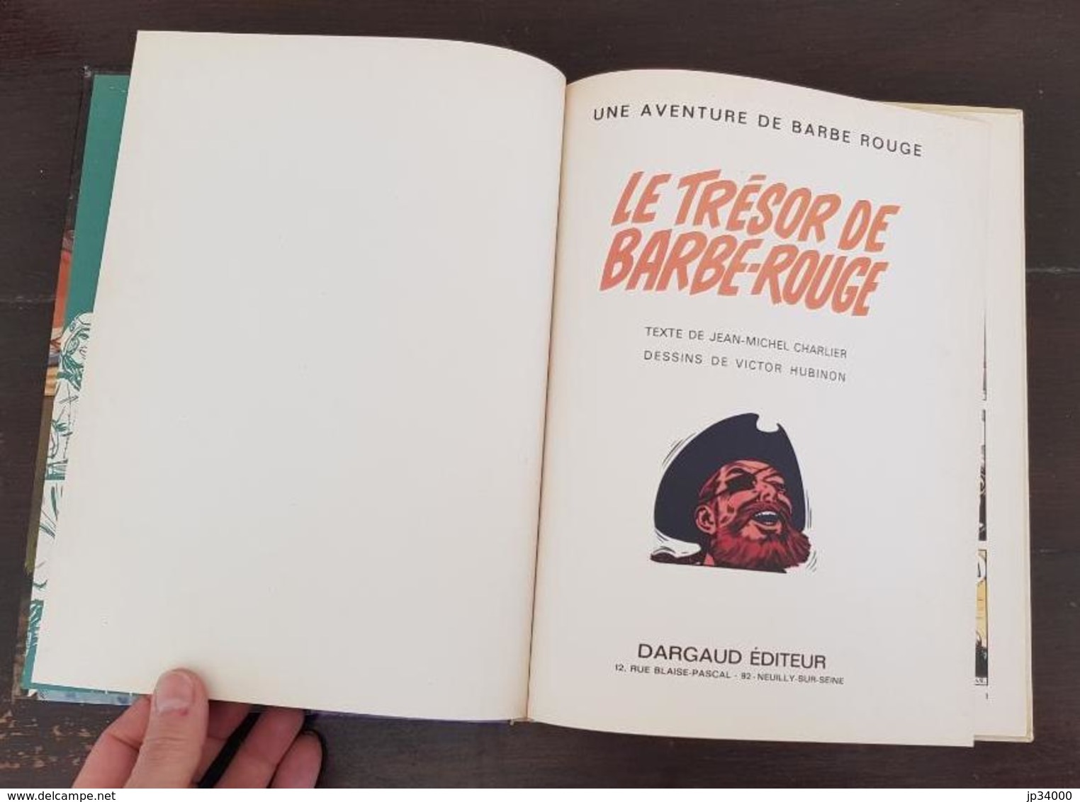 BARBE ROUGE: Le Trésor De Barbe Rouge. Charlier, Hubinon. EO Dargaud 1971. (voir Les 12 Scans) - Barbe-Rouge