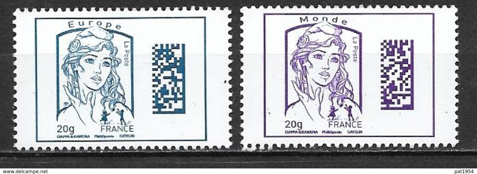 France 2015 N°4975/4976 Neufs Marianne De Ciappa Cote 12 Euros - Ungebraucht