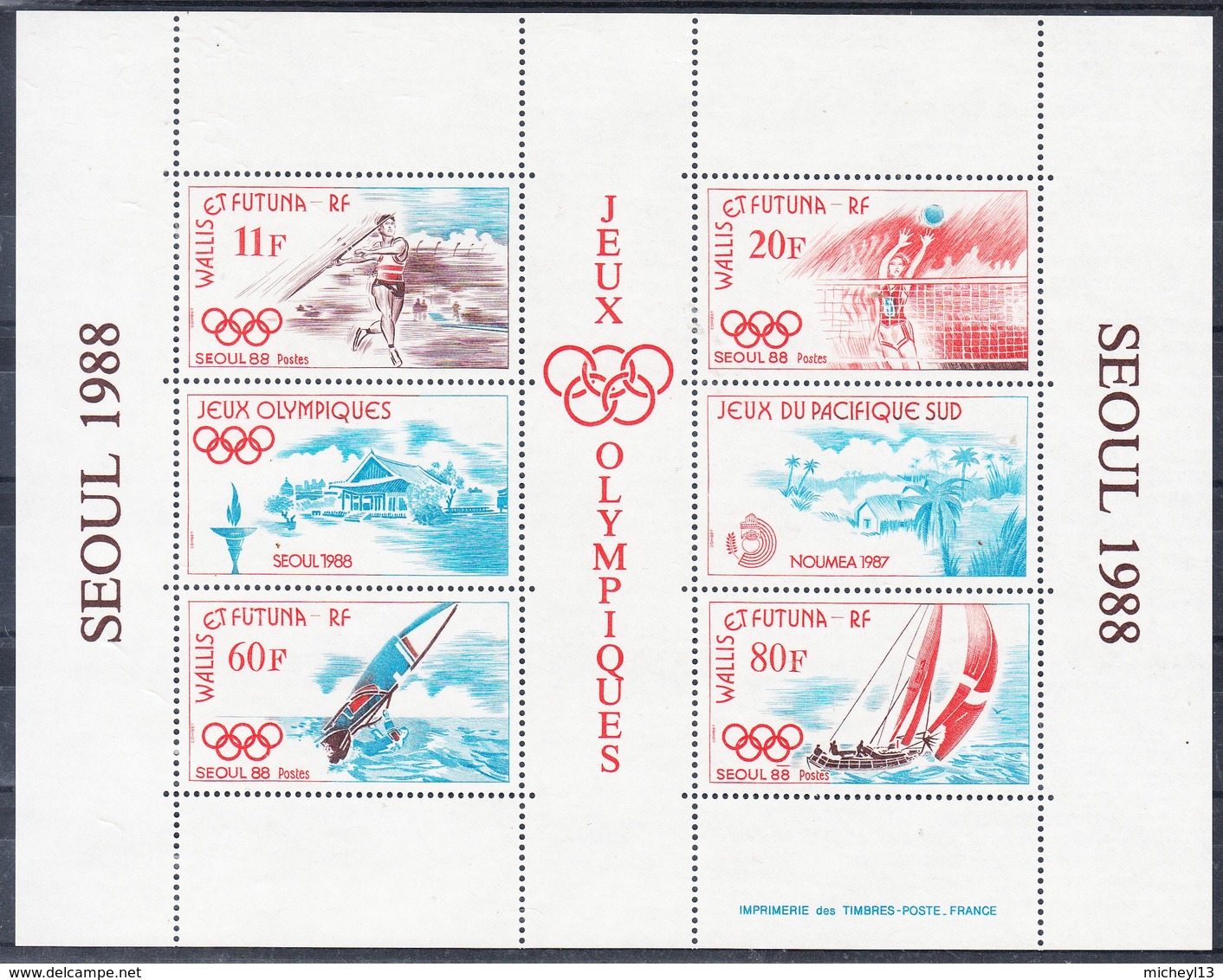 1988-Les Jeux Olympiques De Séoul-Bloc N°3** - Blocks & Sheetlets