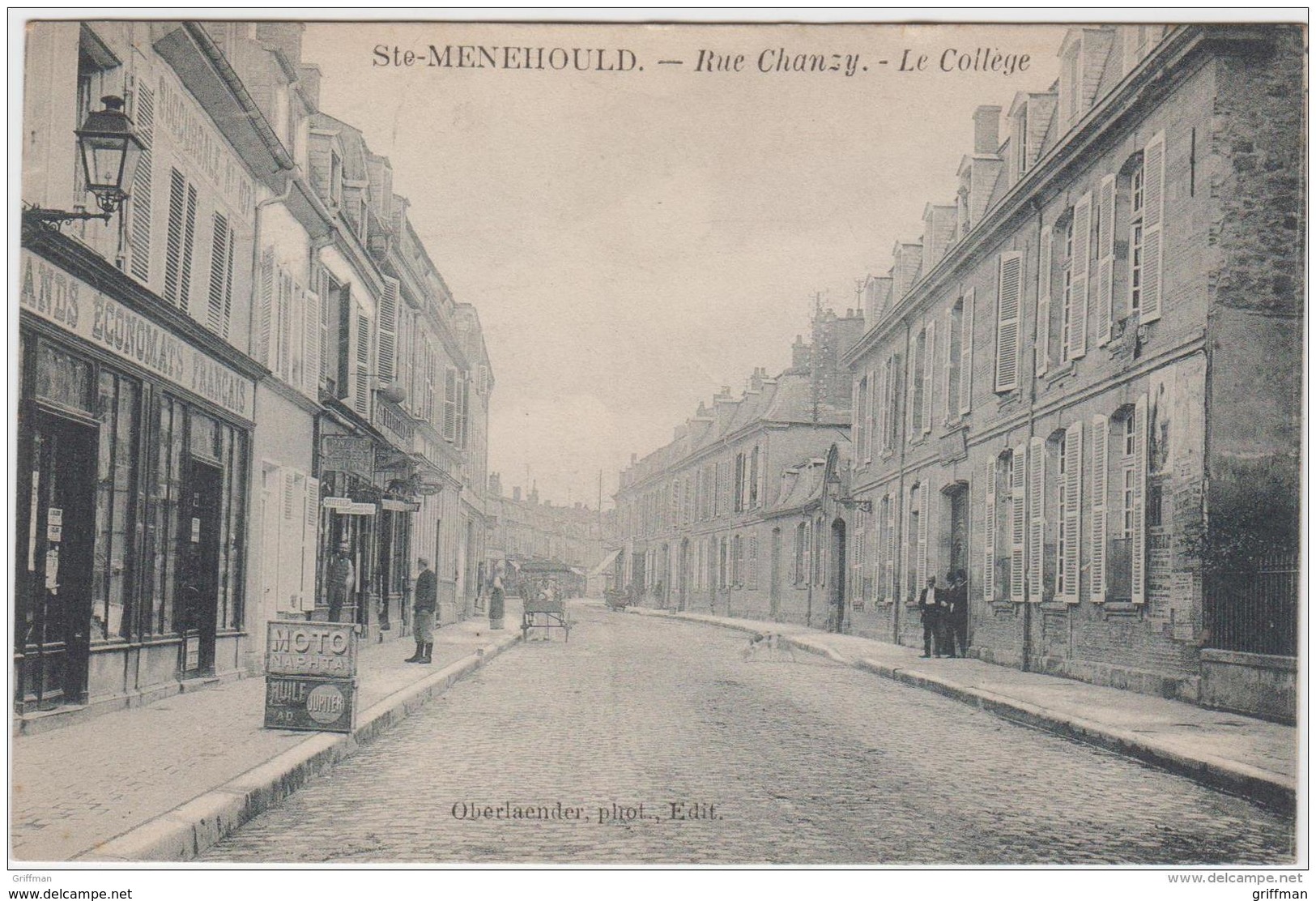 SAINTE MENEHOULD RUE CHANZY LE COLLEGE 1912 TBE - Sainte-Menehould