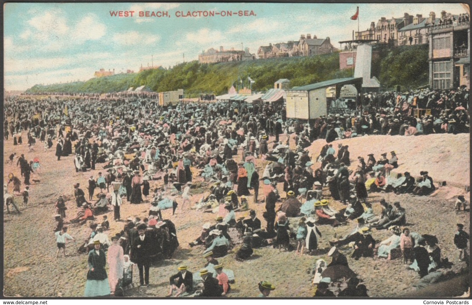 West Beach, Clacton-on-Sea, Essex, 1906 - IXL Series Postcard - Clacton On Sea